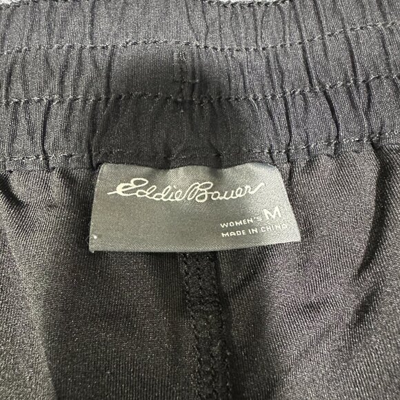 Eddie Bauer Tulip Hem Skort Womens Medium Black Nylon Stretch Pull On Pocket - Picture 3 of 7